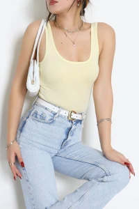 Kalın Askılı Atlet Sarı - 19057.200.