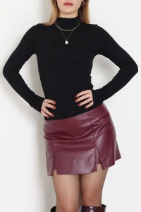 Parmak Geçmeli Bluz Siyah - 21756.200.