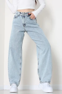 Tokalı Baggy Kot Pantolon Karyıkama - 31581.1184.