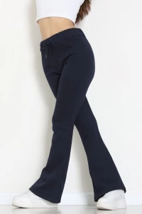 3 İplik İspanyol Paça Eşofman Altı Lacivert - 42522.1878.