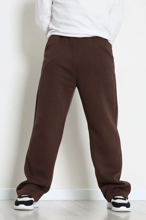 3 İplik Şardonlu Erkek Eşofman Altı Kahve - 42616.1878.