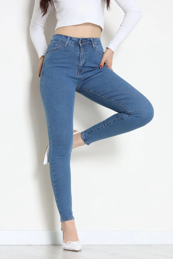 Dar Paça Kot Pantolon Mavi1 - 42901.2128.