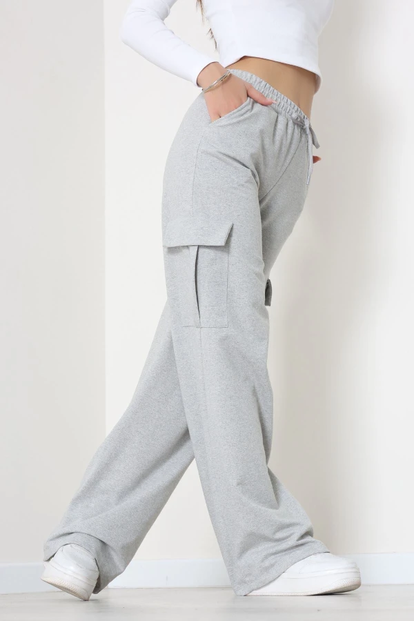 Kargo Cepli Eşofman Altı Gri - 52131.1857.