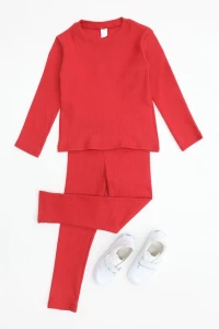5-12 Yaş İnterlok Fitilli Takım Kırmızı - 52181.1567.