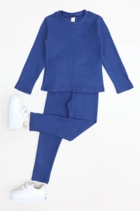 5-12 Yaş İnterlok Fitilli Takım Lacivert - 52181.1567.