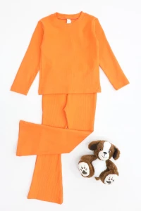 5-12 Yaş İnterlok Fitilli Takım Turuncu - 52185.1567.