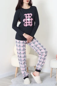 Viskon Pijama Takımı Pembe - 52185.2123.