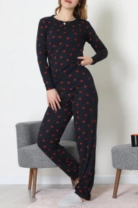 Viskon Pijama Takımı Siyah - 52185.2123.