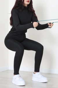 Fermuarlı Dalgıç Takım Siyah - 52197.053.