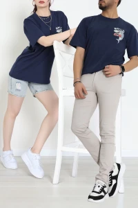 Kompakt Penye Unisex Tişört Lacigri - 55064.1872.