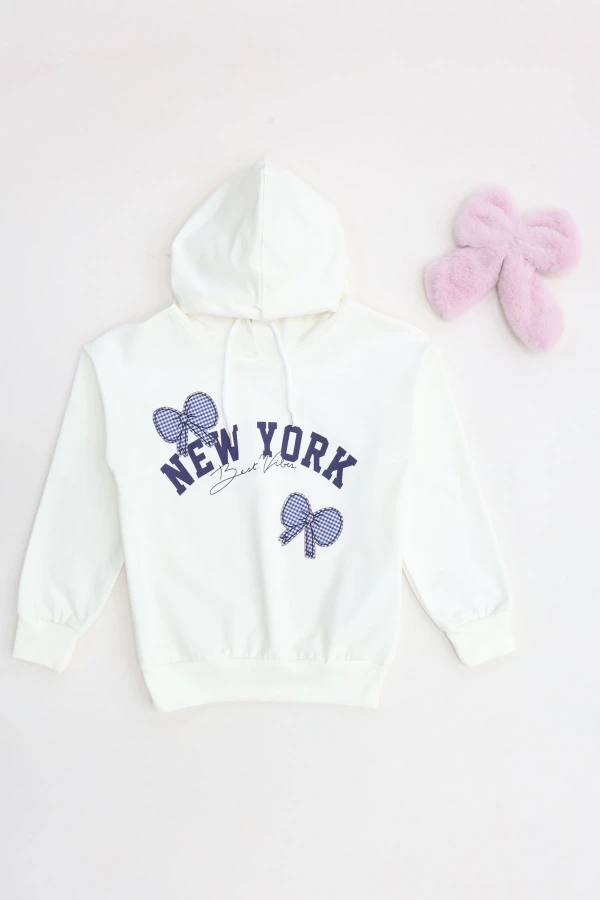 2 İplik Şardonsuz Penye Sweat 6-9 Yaş Ekru - 6264210.1576.