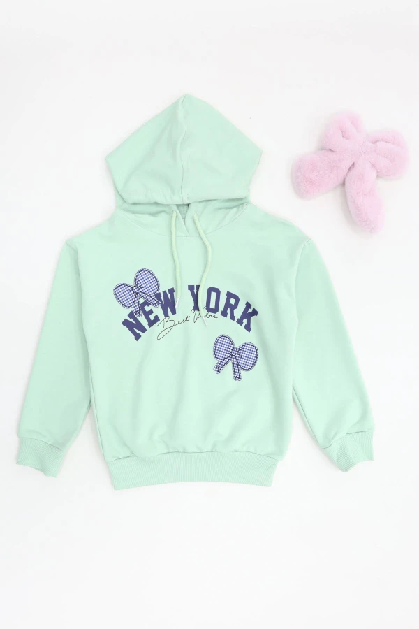 2 İplik Şardonsuz Penye Sweat 6-9 Yaş Mint - 6264210.1576.