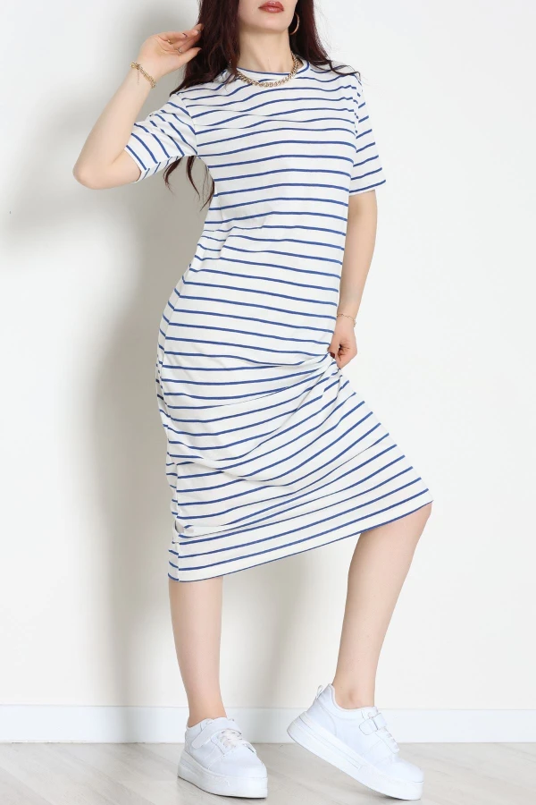 Bisiklet Yaka Süprem Penye Elbise Beyazlaci - 70824.1567.