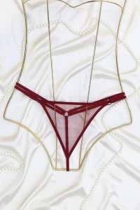 Özeltasarım Tanga Külot Bordo - 1131.1364.