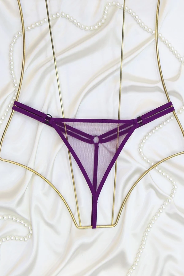 Özeltasarım Tanga Külot Mor - 1131.1364.