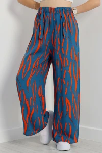 Desenli Dokuma Pantolon Petrolturuncu - 12333.1095.