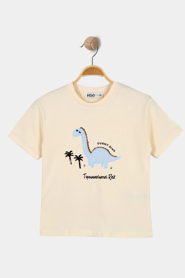 2-5 Yaş Çocuk Tişört Krem - 1252067.1576.