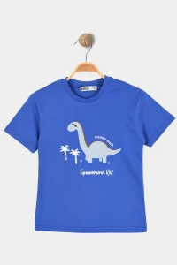 2-5 Yaş Çocuk Tişört Saks - 1252067.1576.