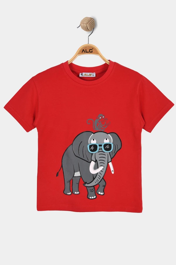 2-5 Yaş Çocuk Tişört Kırmızı - 125846.1576.