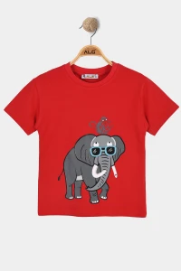 2-5 Yaş Çocuk Tişört Kırmızı - 125846.1576.