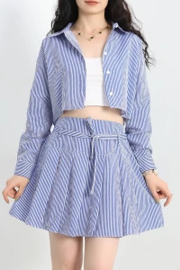 Etekli Takım Saksçizgili - 13178.179.