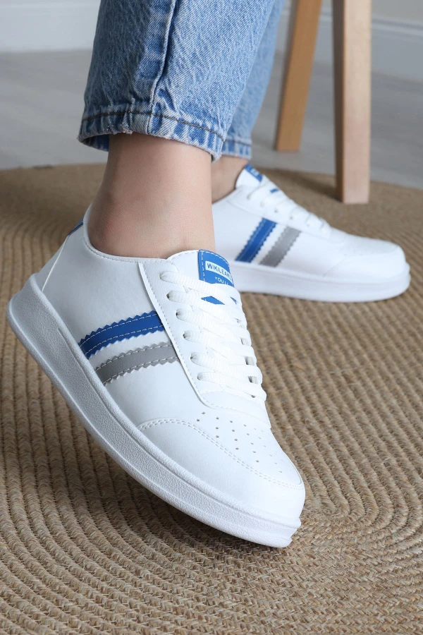 Şeritli Günlük Ayakkabı Beyazsaks - 17114.264.