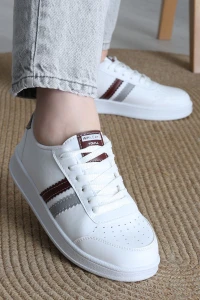 Şeritli Günlük Ayakkabı Beyazbordogri - 17114.264.