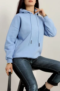 3 İplik Kapşonlu Sweat Bebemavi - 20074.1878.