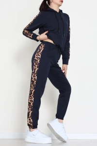 Leopar Garnili Eşofman Takım Lacivert - 20112.1857.