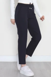 Dabıl Bağcıklı Pantolon Lacivert - 20138.1884.