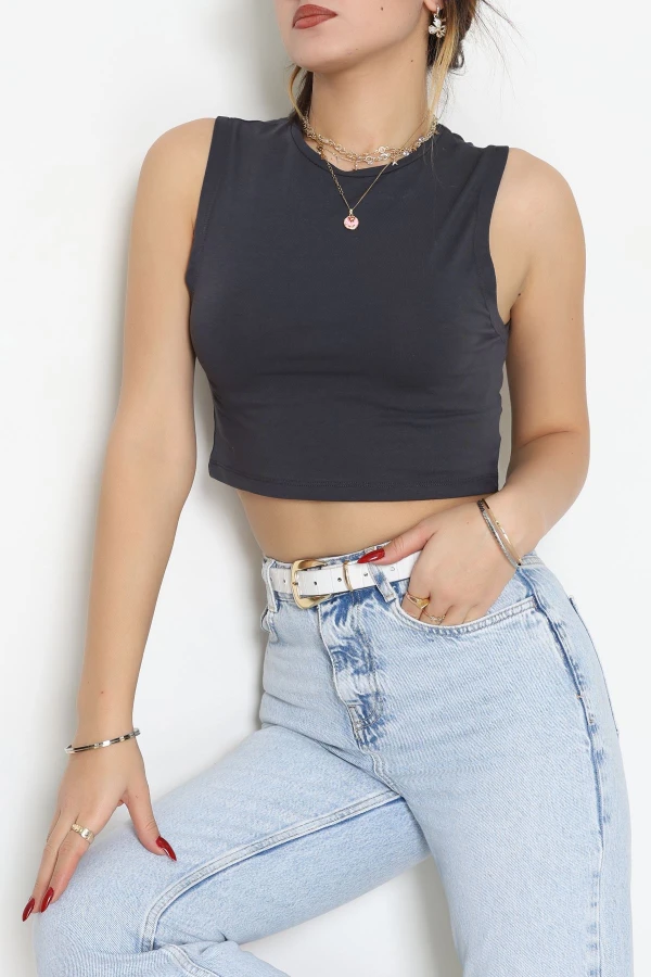 Kolsuz Crop Geniş Atlet Füme - 21755.200.