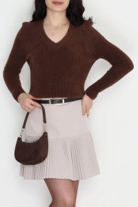 V Yaka Triko Kahve - 2217.1765.