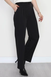 Bel Lastikli Palazzo Pantolon Siyah - 30388.1397.