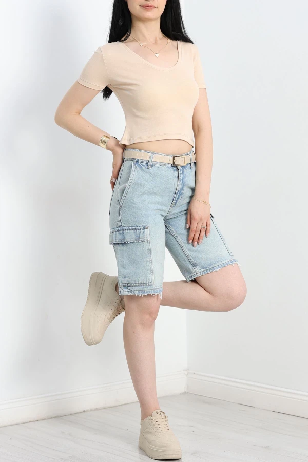 Kot Şort Buzmavi - 30838.1966.