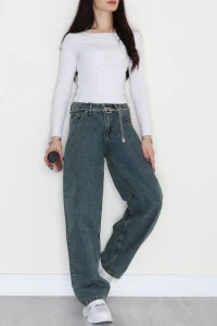 Baggy Kot Pantolon Yeşiltint - 31158.2059.
