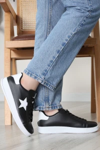 Yıldızlı Spor Ayakkabı Beyazsiyah2 - 31295.264.