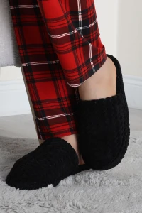 Peluş Ev Terliği Siyah - 31475.264.