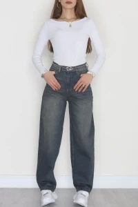 Baggy Kot Pantolon Yeşiltint - 31536.2088.