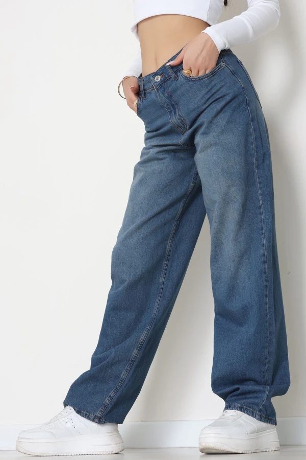 Baggy Kot Pantolon Mavi2 - 31536.2088.