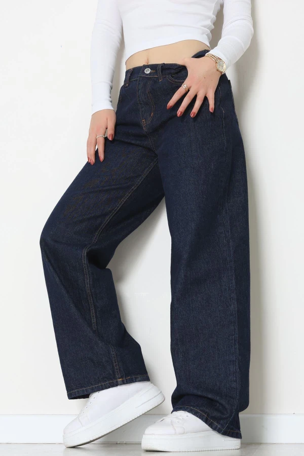 Palazzo Kot Pantolon Koyulacivert - 31554.2088.