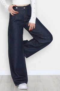 Cepsiz Pensli Palazzo Kot Pantolon Koyumavi - 31601.1184.