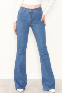 İspanyol Paça Kot Pantolon Mavi - 31649.1184.