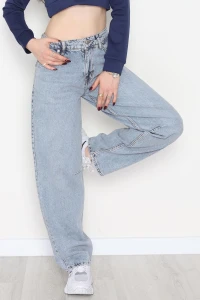 Arkası Tokalı Baggy Kot Pantolon Karyıkama - 31712.2059.