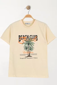 10-13 Yaş Çocuk Tişört Bej - 3250289.1576.