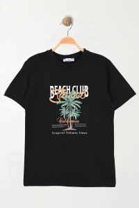 10-13 Yaş Çocuk Tişört Siyah - 3250289.1576.