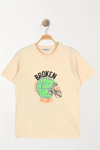 10-13 Yaş Çocuk Tişört Bej - 3250290.1576.