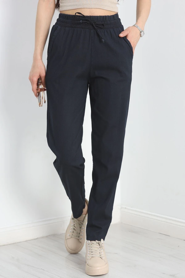Bel Lastikli Pantolon Lacivert - 40744.1431.