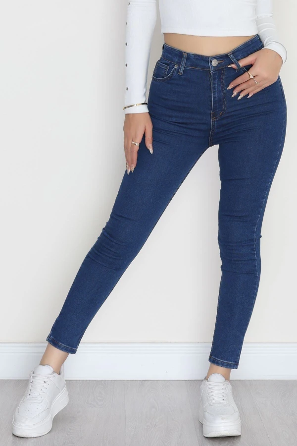 Dar Paça Kot Pantolon Mavi - 40747.1431.