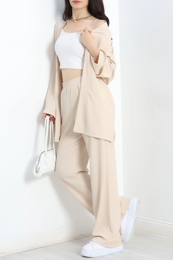 Kimono Takım Bej - 42062.1567. | HaydiGiy