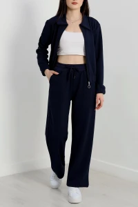 Likralı İthal Krep İkili Takım Lacivert1 - 42070.1837.